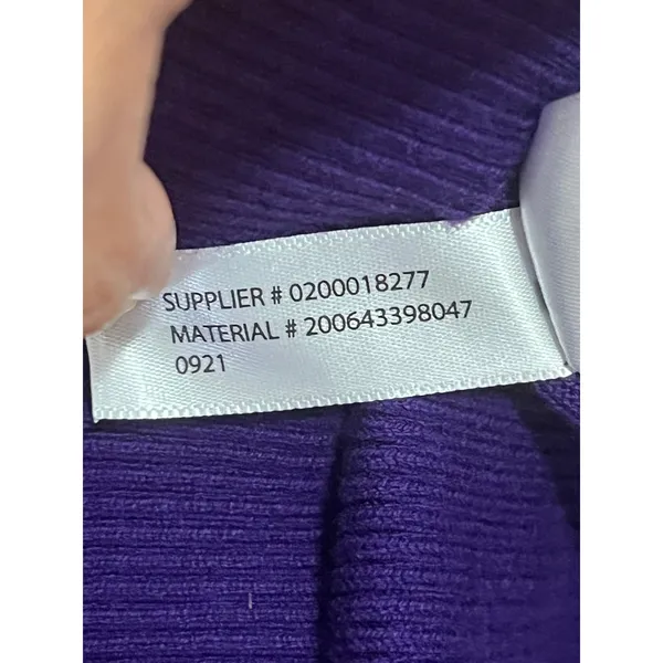 Lauren Ralph Lauren XL Purple Pleated Georgette Long Sleeve Blouse Classic New - Image 10