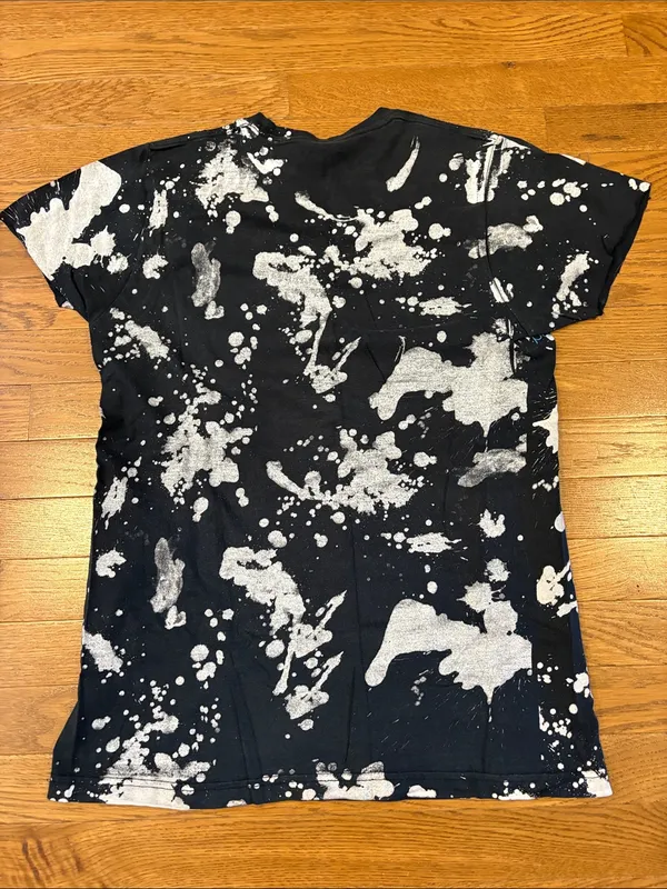 Hot Topic | Black & White Splatter Bleached Paramor Band T-Shirt Size Medium - Image 5