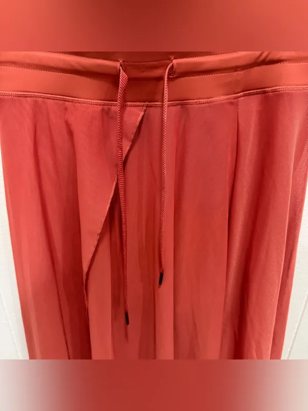 NWOT Halara Coral High Waisted Drawstring Mesh 2-in-1 Pocket Maxi Skirt - Image 6