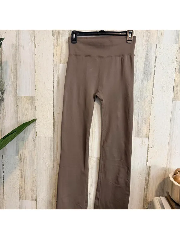 Dazy Women’s Large Brown High Waist Flare Leggings - Image 3