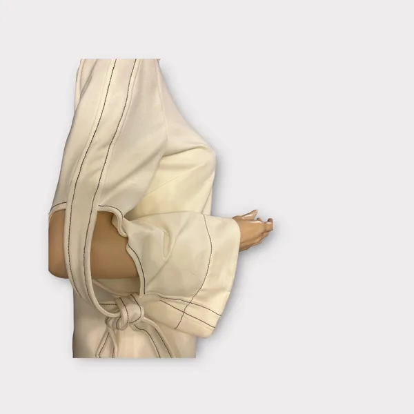 Laundry By Shelli Segal Womens Long Sleeve Shift‎ Marshmallow Ivory Size 6 - Image 7