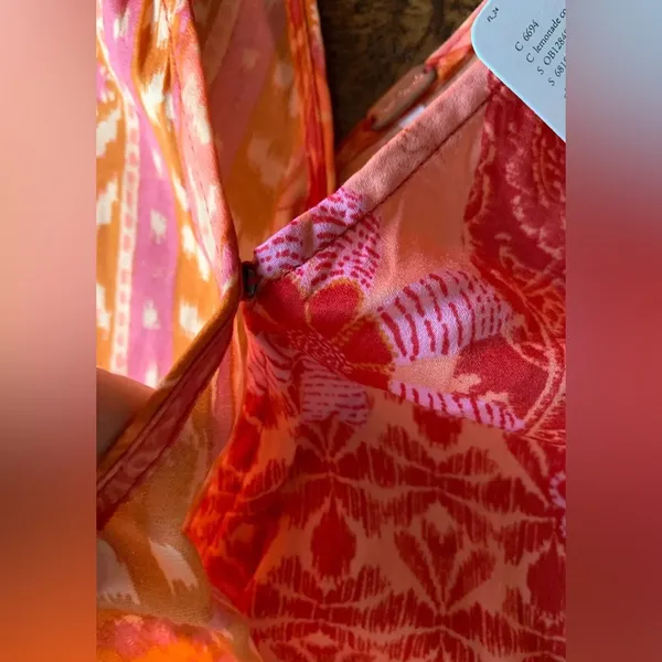 Free People Pink and Orange Tank Top - Image 4