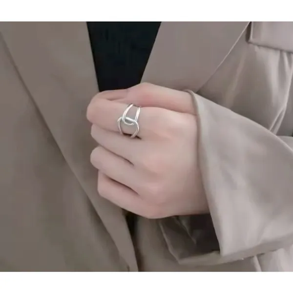 NEW Knot‎ Ring, 925 Sterling Silver Adjustable - Image 8