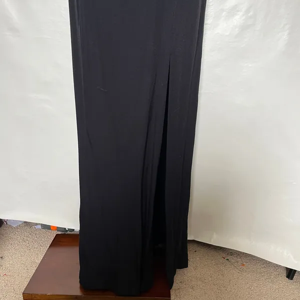 Vtg Blondie & Me Beaded Tuxedo Y2K McBling Cocktail Dress Sz 9/10 Strappy Goth - Image 7