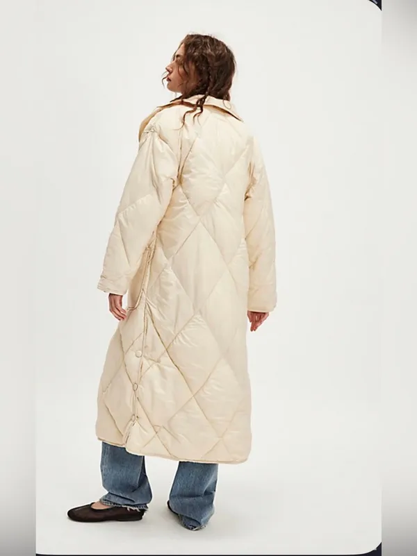 Free People Joanna Maxi Puffer Jacket Almond Milk - Image 6