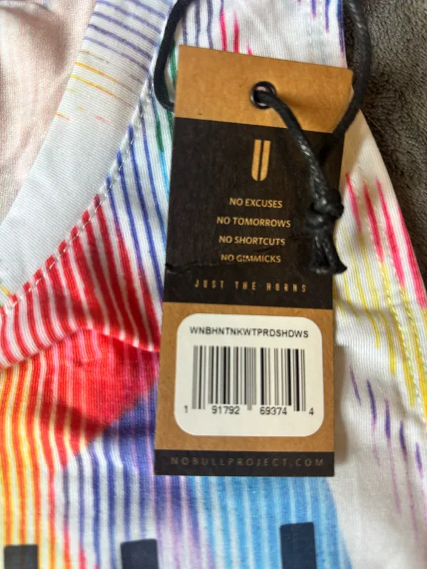 NoBull Women All Pride Rainbow Racerback Tank Top Small - Image 4