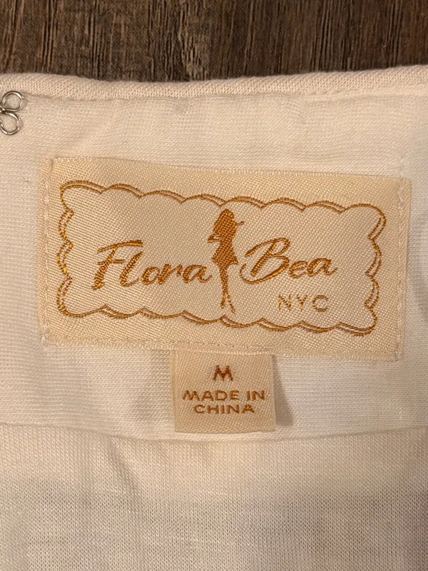 Flora Bea Sequin Mini Skirt in White Size M - Image 3