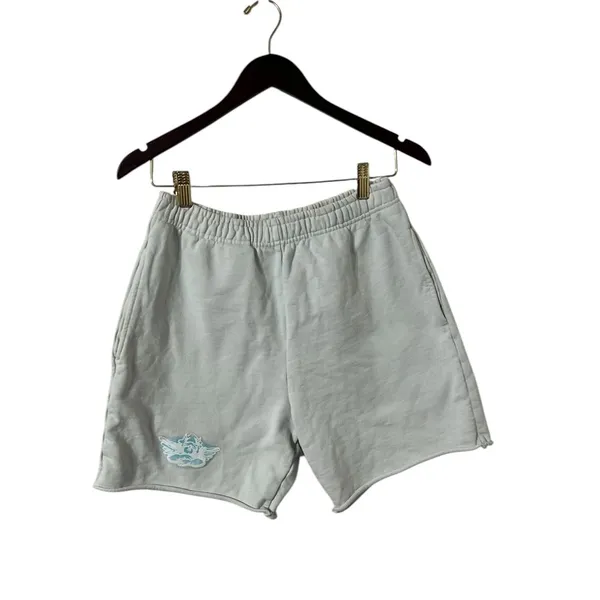 BOYS LIE Blue Graphic Fleece Casual Sweat Shorts - Image 6