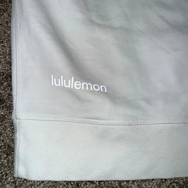 Lululemon Perfectly Oversized Crew Women 12 White Good French Terry Sweatshirt - Image 4