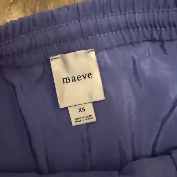 Anthropologie Maeve Seamed Wide Leg Track Pants - Image 3