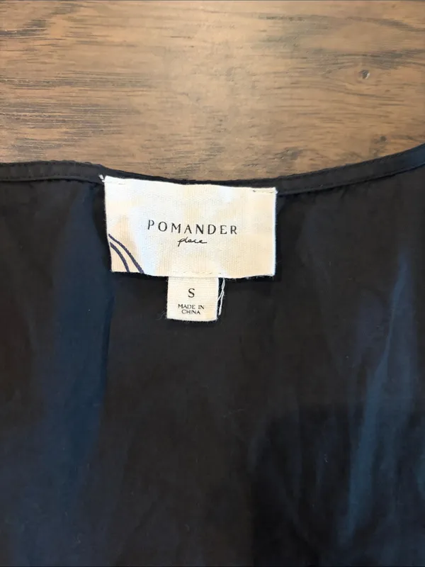 Tuckernuck Pomander Place Black Porto Square Neck Mini Dress Sz S - Image 8