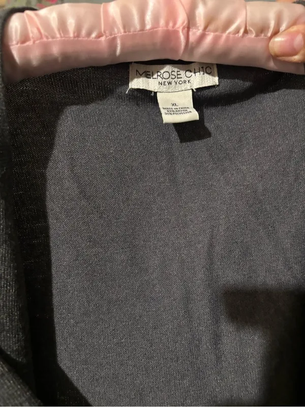 Melrose Chic New York Black Lightweight Cardigan Size XL - Image 3