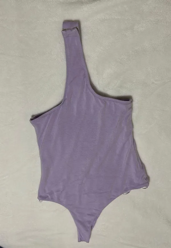Revolve Devonne One Shoulder Lavender Body Suit - Image 3