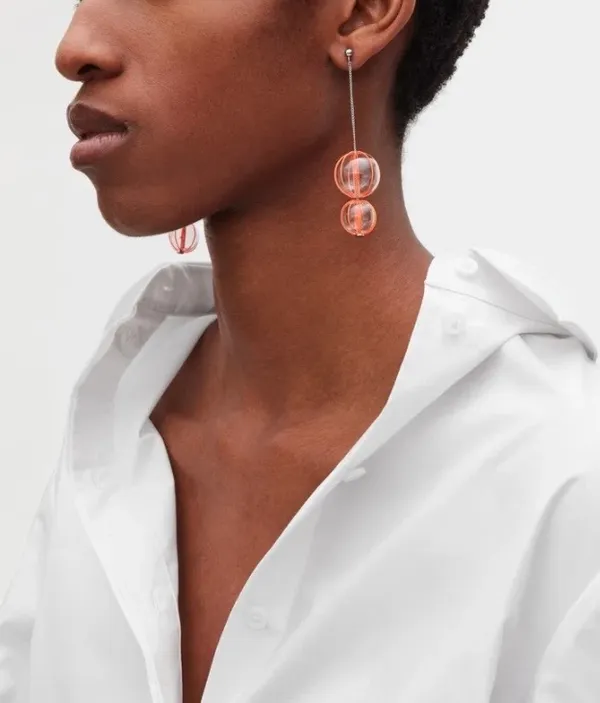 COS Statement Sphere-Beaded Drop Earrings - Image 2