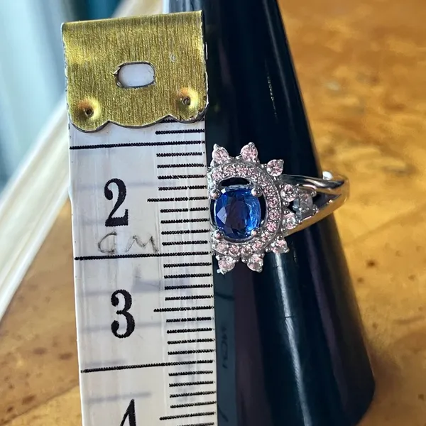 Natural Kyanite Sterling Silver Ring Size 8 - Image 9