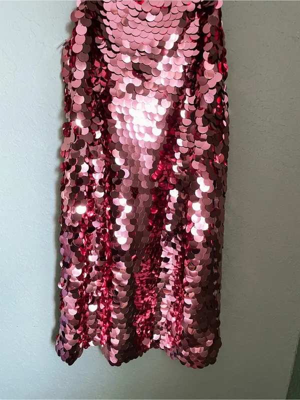 A New Day Sequin Dress Mini Dress Size XS/S Pink - Image 5
