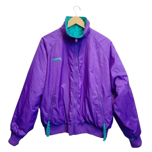 XL Vintage 90s Women’s Columbia Reversible‎ Light Puffy Fall Winter jacket - Image 5