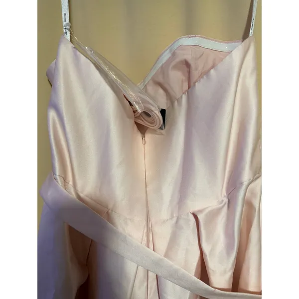 Alfred Sung Hi-Low Gown With Pockets Blush- Size 16R - Image 12