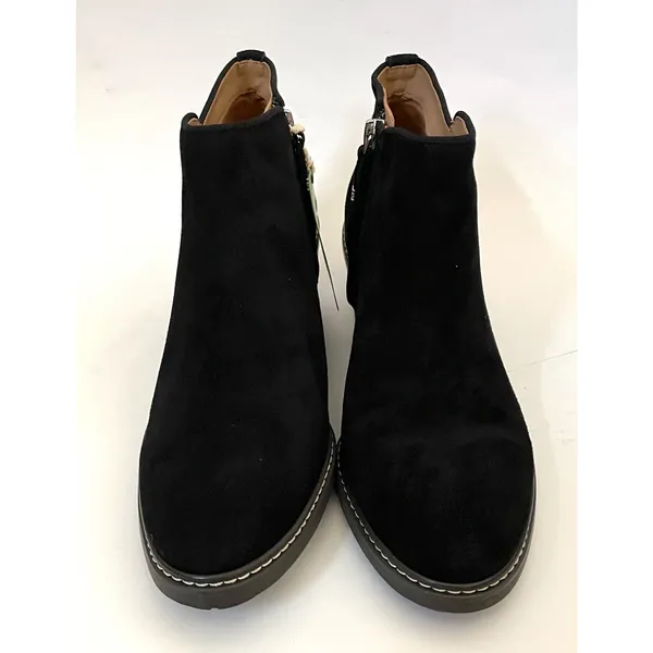 Sam Edelman Pryce Rain Repellent Suede Bootie Boot Black Size 8.5 NEW - Image 3