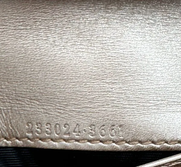 GUCCI Metallic Guccissima Continental Wallet Pink - Image 7