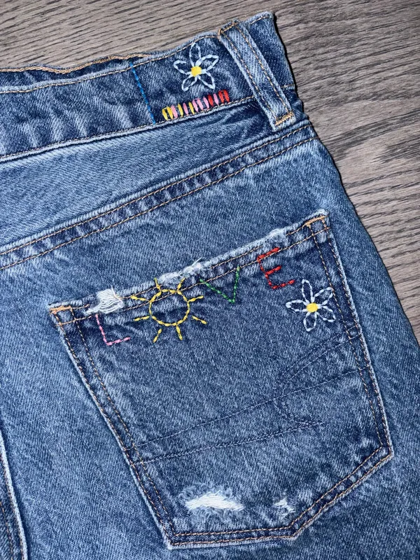 American Eagle Outfitters Highest Rise Baggy Denim Shorts - Image 5