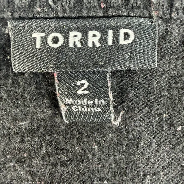 Torrid Plus 2 2X Sweater Skulls Heart Scoop Neck Whimsigoth Grunge Punk Emo Knit - Image 6