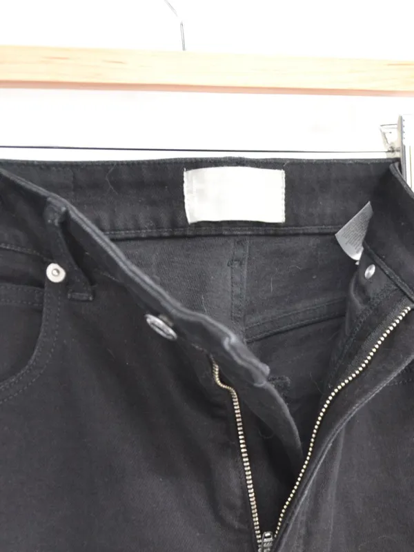 Everlane The Way High Rise Jeans Womens 29 Black Organic Cotton Relaxed Straight - Image 4