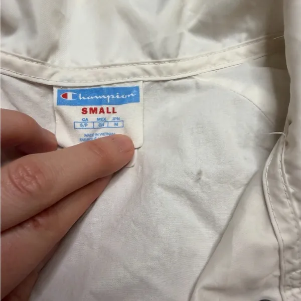 🤍 Vintage Champion Cropped Windbreaker Jacket‎ 🤍 Women’s Size Small - Image 3