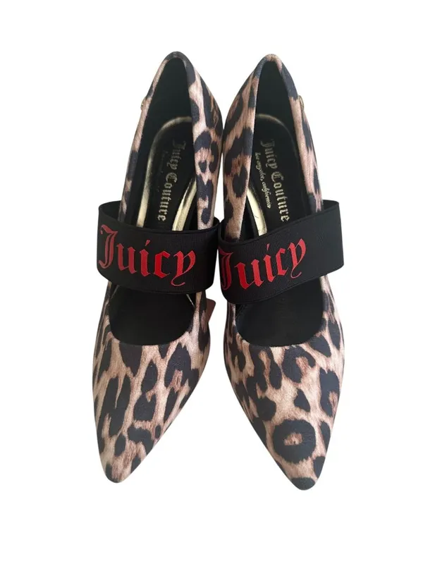 JUICY COUTURE Kitsy Animal Print Mary Jane Heels Size 8 NEW NWT - Image 5