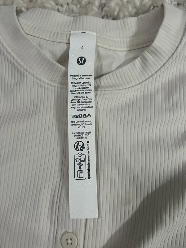 All Aligned Ribbed Henley Dress Lululemon  - Image 3