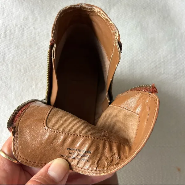 Frye  Tan Leather Ankle Boots - Image 8