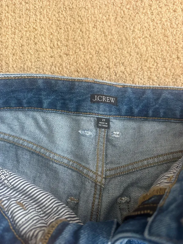 J.Crew Jeans Barrel Cut Tapered Pleats Indigo 23 - Image 3