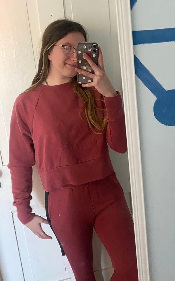 Nike air dusty pink tracksuit set - Image 2