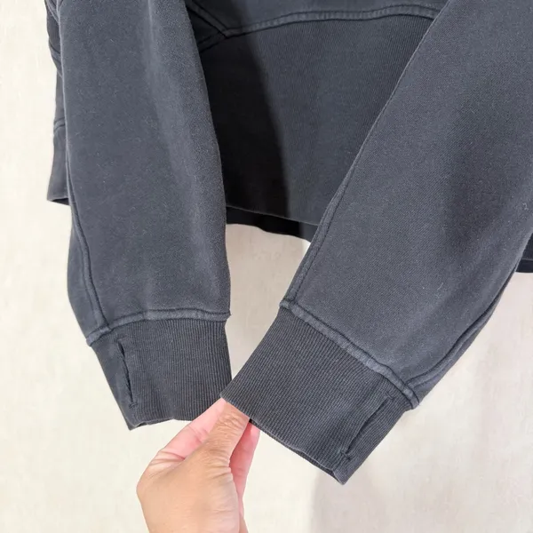 Lululemon Women’s Scuba Oversized 1/2 Zip Sweatshirt Hoodie Pullover Black M/L - Image 8