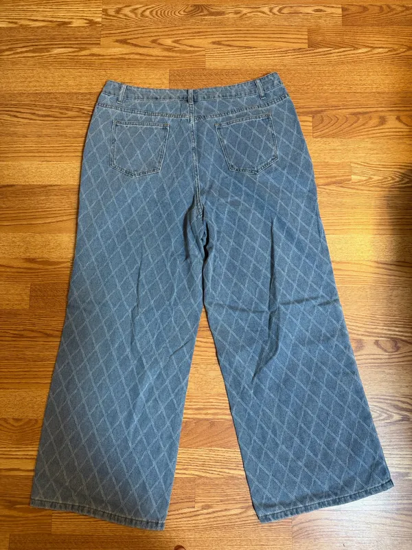Anewsta Rhinestone Jeans Blue Size 2X - Image 2