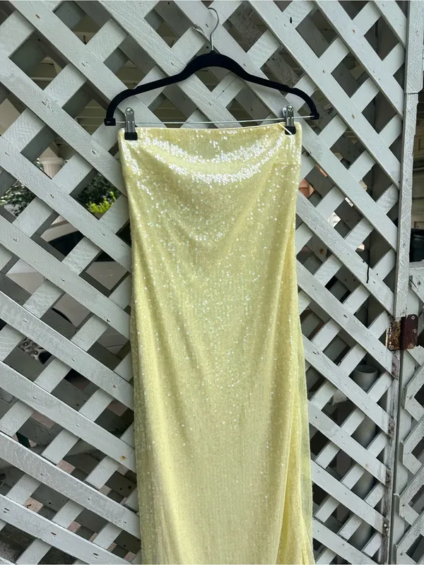 Endless Rose Strapless Sequin Slim Midi Dress - Image 7
