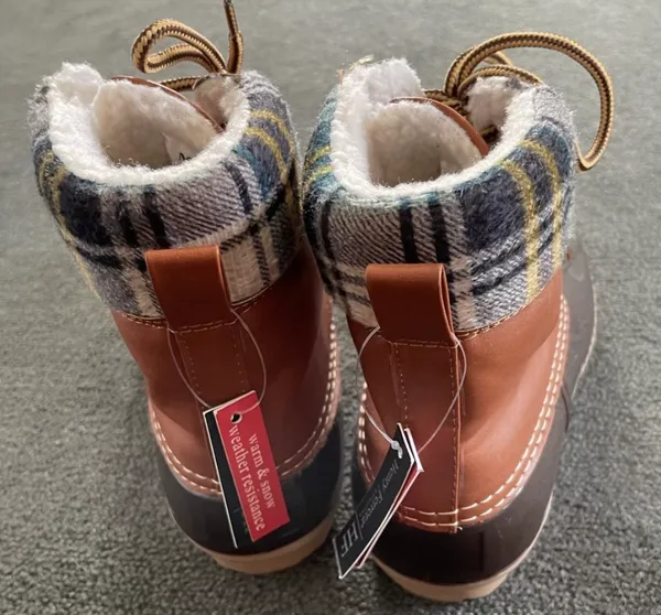 Henry Ferrera Mission Brown Rubber Duck Boots Size 6 - Image 5