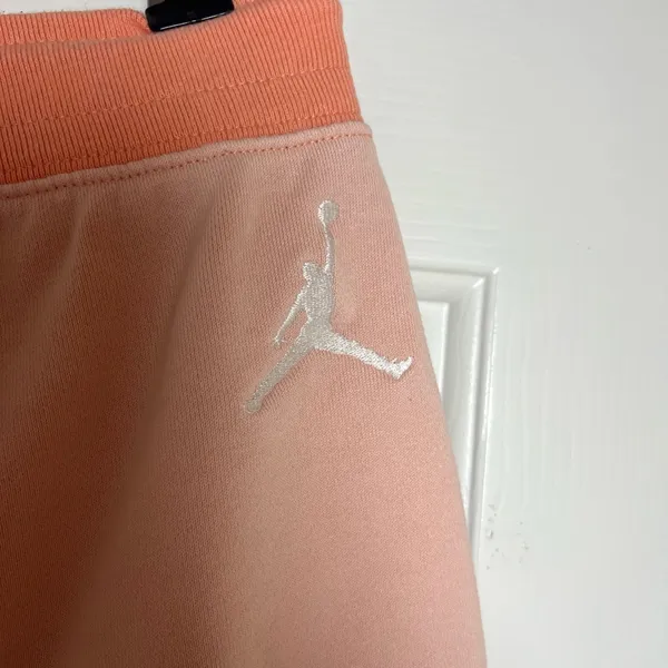 Jordan Jumpman Classics Shorts Men's XXL Orange Pink Two Tone‎ Fleece Basketball - Image 9