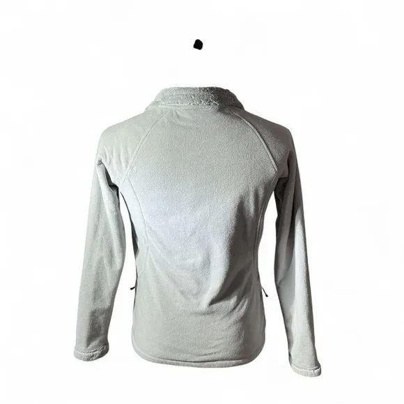 The North Face Osito Hybrid Full Zip Fleece Jacket Womens Small Gray Mock Neck - Image 5