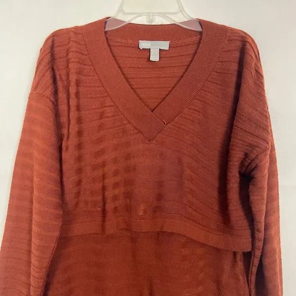 ASOS Pullover Knit Sweater Maxi Dress Size 0 - Image 4