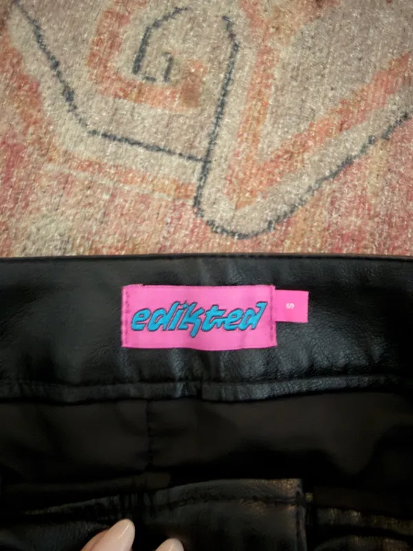 Edikted Leather Skirt - Image 3