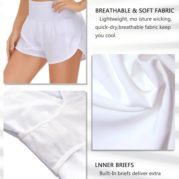 NWT Dragon Fit High Waisted Shorts w/ Zipper‎ Pockets Shorts X-Small White - Image 3