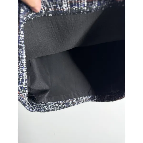 Loft Faux Wrap Tweed Mini Skirt Size 0 Office Career Workwear‎ Minimalist - Image 7