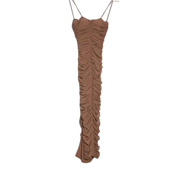 House of Cb Fornarina Ruched Mesh Maxi Dress - Image 7
