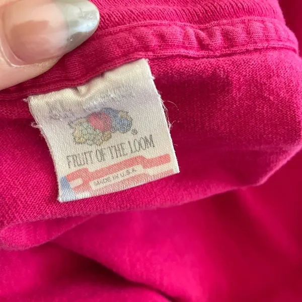 American Vintage Vintage‎ Single Stitch Graphic Tee Sz XL Pink Express Yourself Confidence Love - Image 2