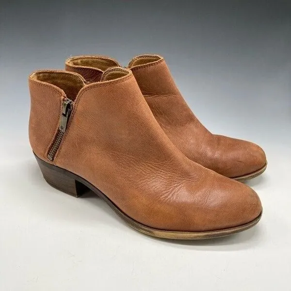 Lucky‎ Brand 8.5 LP-Burklee Brown Booties Leather 39 - Image 5