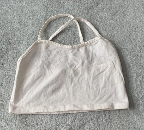 Brandy Melville White Cropped Tank - Image 5
