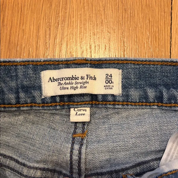 Abercrombie Jeans Curve Love Ankle Straight Ultra High Size 00 - Image 6