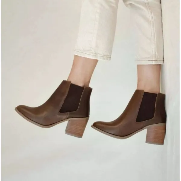 NEW Nisolo‎ Heeled Chelsea Commuter Leather Brown Ankle Boot Size 11 - Image 12