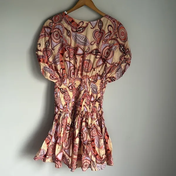 A.L.C. Frank Luna Cotton Smocked Waist Dress 4 - Image 9